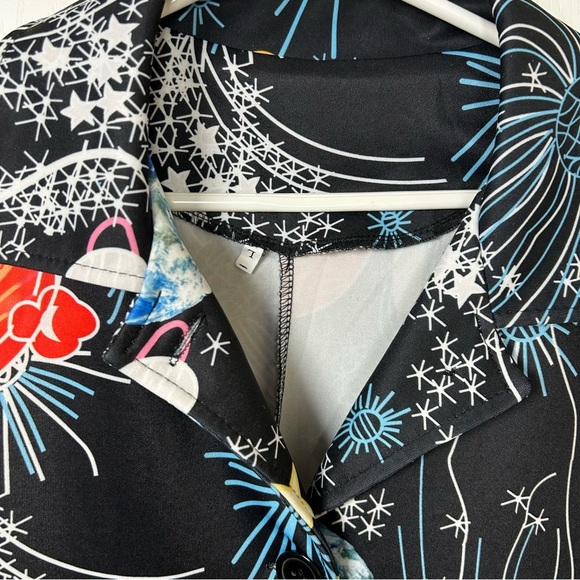 Women’s Space/planets Large Duster Robe Or Jacket Fashion Wear Multi Colored - Picture 3 of 15